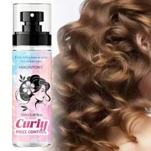 Curly Hair Styling Setting Spray, Enriched With Moroccan Argan Oil And Rosemary Oil, Moisturizing And Oil-Controlling, Anti-Frizz, Volumizing And Shiny Hair, Natural Styling, Easy To Manage, Curly Hair Styling Care - Hairspray - View 7
