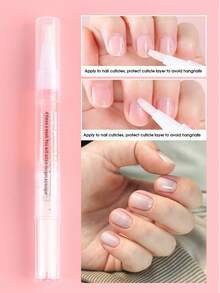Nail Nutrition Oil Pen 1/2PCS Rose Cuticle Oil Pen For Dry Cracked Cuticles Strengthen Nails Portable Manicure Essential Oil For Home & Salon Use - Nutritional Oil Pen - View 2