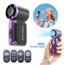 Mini Portable Turbo Fan Handheld Bladeless Electric Cooling Fan USB Rechargeable Pocket Personal Fan For Outdoor, Travel, Office Use, Camping,Travel Accessory - Multicolor - View 2