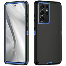 Durable Shockproof Protective Case For Phones - Black/Blue, Heavy-Duty Dual-LayercShock-Absorbing Protective Shell, With Port Dust-Proof And Scratch-Resistant, Compatible With IPhone Series, Unisex, Everyday Use - Black Blue - View 36