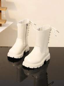 Children's Boots, New Style Single Lining Anti-Slip Casual High Boots - Beige - View 2