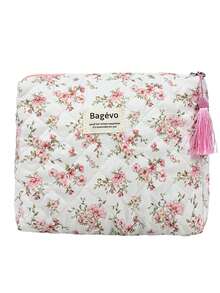 Small Floral Pattern Diaper Bag For Mom And Dad, Baby Bag With Tassel Storage Pockets For Diapers, Bottles, Tissues, Wet Wipes, Fashionable Multifunctional Mommy Bag - Multicolor - View 16