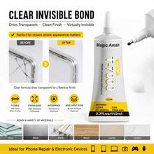 25ml/50ml/110ml T-7000 Transparent Multi-Purpose Glue, Waterproof Flexible Repair Adhesive With Precision Needle, Suitable For Phone Screen Frame, Back Cover, Electronic Products, Plastic, Glass, Ceramic, DIY Crafts - T7000 - View 2