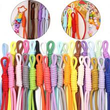 5pcs Handmade Woven Colorful Nylon Rope Knot Keychains And Phone Accessories, Unisex, Durable Braided Lanyards, Suitable For Bag Decoration, Key Chain, Wallet Decoration And Car Accessories - Monochrome - View 3