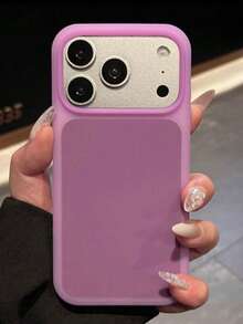 磨砂親膚果凍軟手機殼，適用於 iPhone 17 Pro Max 17 Pro 17 16 15 14 13 Pro Max，超薄液態矽膠防震保護後蓋 - 紫色 - 查看 9
