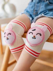 2pcs Baby Cartoon Knee Pads, Anti-Slip Knee Pads For Baby Crawling And Walking, Cartoon 3D Animal Cushioning Anti-Fall Knee Pads, Breathable Mesh High Elasticity Non-Constricting, Multiple Styles Available, Essential For Baby Crawling And Walking! - Baby Cartoon Knee Pads - View 16