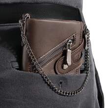 Men Wallet & Check Holder - Coffee Brown - View 2