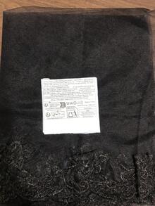 1 buah Hiasan Kepala Kerudung Renda Gaya Gotik Mewah, Hitam 55,12 Inci (140cm) Poliester Kerudung Renda Elegan Panjang Sedang, Cocok Untuk Pernikahan, Pesta, Pertunjukan Panggung - hitam - View 4