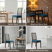 Stretch Soft Velvet Chair Seat Slipcover, Removable Washable Dustproof Chair Cushion Protector, Universal Seat Pad Cover Suitable For Kitchen, Dining Room And Hotel - Multicolor - View 3