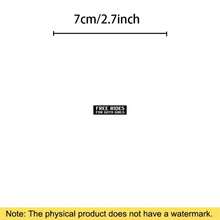 2/5pcs "Free Rides For Goth Girls Gothic"Text Stickers,Goth Aesthetic Vinyl Waterproof Decal, Cool Black White Rectangular Sticker For Car Bumper Laptop Water Bottle, Alternative Emo Gothic Style Decor Sticker For Goth Lovers - A - View 5