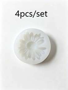 6pcs/Set Daisy Decorative Mold, DIY Scented , DIY Craft Plaster Decorative Mold, Handmade Soap, Diffuser Stone Silicone Mold - A - View 12