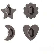 4PCS Heart Sunflower Star Moon Shaped Multi-Function Phone Ring Holder, Universal Anti-Drop Creative Phone Case Accessory For Smartphones And Tablets - Multicolor - View 14