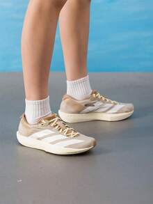 Adidas Women's Running Shoes ADIZERO ADIOS 9 2026 Summer New Racing Training Running Shoes LB8522 - Khaki Brown/Bright White/Deep Earth Brown - View 2