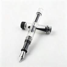 Vintage Clear Demo Fountain Pen Jinhao 100 Visible Ink Window Metal Nib Stationery Gift For Student Business Men - 100 - View 9