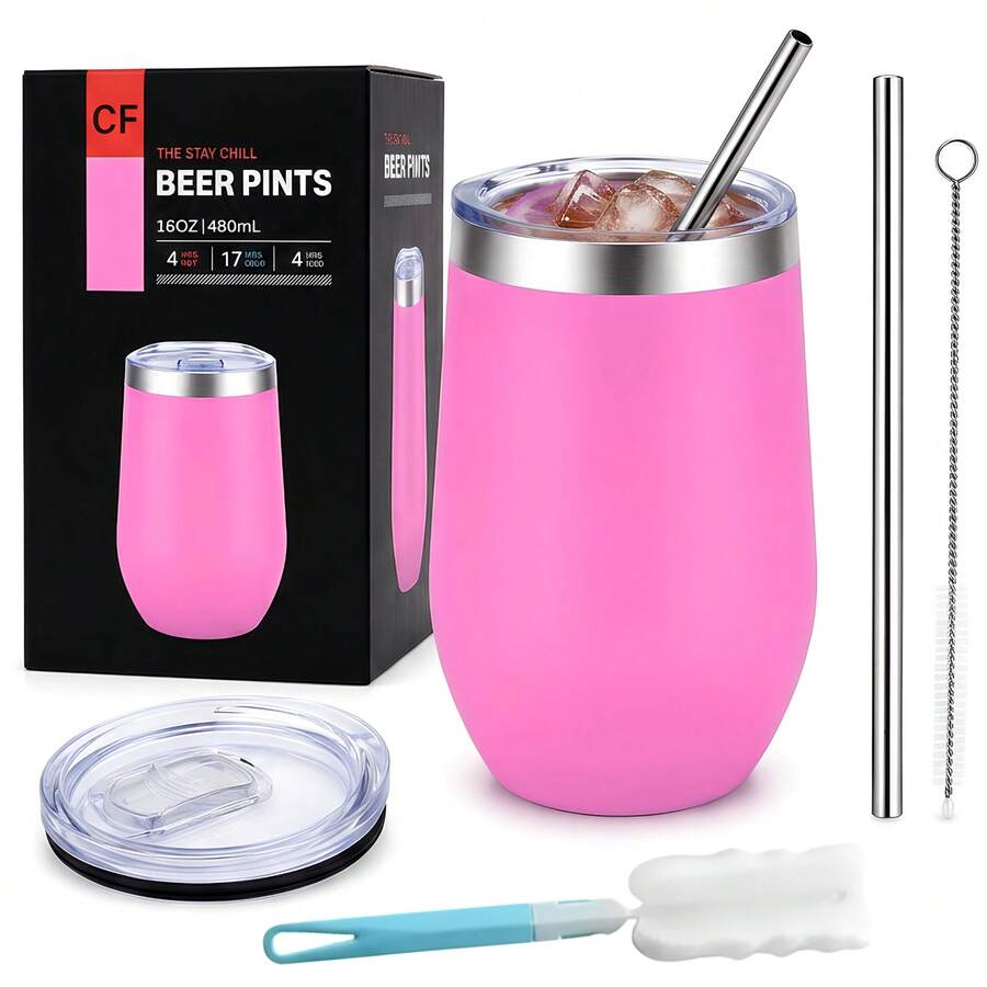 Vacuum Flasks & Thermoses - Hot Pink - View 1