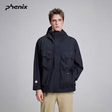 Phenix ALK Outdoor 3L Woven Jacket Men 2026SS Waterproof Windproof Softshell Coat - Black - View 2