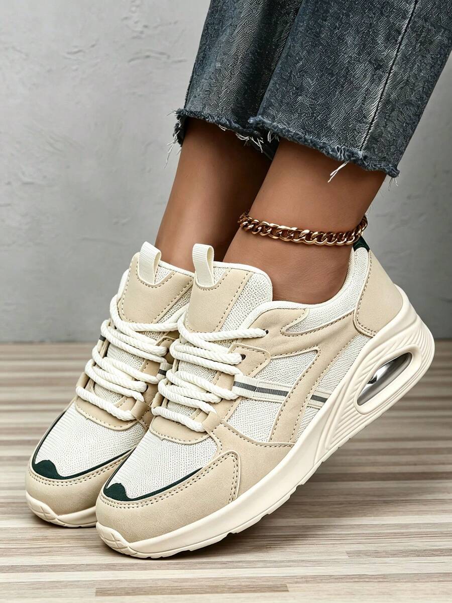 Women's Casual Sports New Style All-Season Wear Beige & Green Color ...