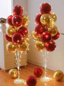 4-Piece Reusable Balloon Column Stands, Multiple Sizes Balloon Decoration Racks - Suitable For Valentine's Day, Wedding, Anniversary, Mother's Day, Birthday Party And Other Occasions. Also Applicable For Autumn Decoration, Room Decoration, Halloween, Christmas, New Year And Other Holiday Scenes, Multiple Styles And Sizes Of Balloon Decoration Racks Available For Selection. - Balloon Stand - View 4