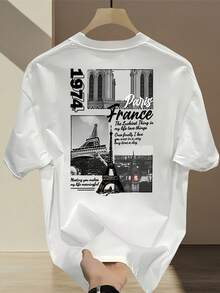 Men T-Shirts - 黑色 - 查看 6