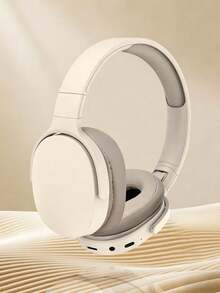 Wireless Headset With Jerry 5.3 Chip, Long Battery Life, Compatible With PC/IPad/Smartphones, For Music And Wireless Gaming - Khaki - View 13