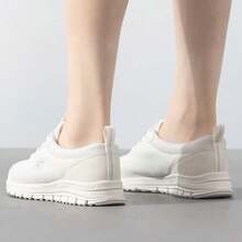Skechers ULTRA LIGHT Lace-Up Walking Shoes Breathable Mesh Lightweight Soft Sole Casual Sports Shoes - White - View 6