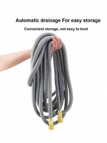 25/150ft Expandable Explosion-Proof Garden Hose With Spray Nozzle, For Home Gardening And Car Cleaning - B - View 3
