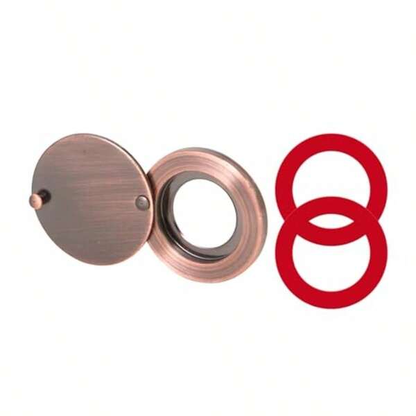 Door Viewer Peephole Cover, Bronze Home Security With Self-Adhesive Mount Bronze Peephole Cover With Self-Adhesive Mount, Large Size, Easy Install, Fits Standard Peepholes, Home Security