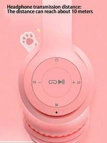 Reletech Wireless Headphones With Cartoon Earring Design, Stereo, Long Battery Life, Low Latency, Sweat-Resistant, Foldable - Baby Blue - View 8