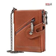 Men Wallet & Check Holder - Coffee Brown - View 9