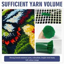 成人與初學者適用鎖鉤刺繡套件,含網格底布、線材與鉤針,蜜蜂與蝴蝶圖案,適合十字繡與沙發裝飾,完美節日禮物,適用居家、花園或辦公室,39x57cm/15.3x22.44in - Bees and butterflies - 查看 11