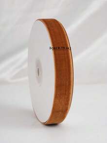 Flocked Ribbon Christmas Ribbon For Gift Wrapping, Christmas Tree Decorations, Wreath Decorations, Christmas Stocking Decorations, Flocked Satin Ribbon Bows 3/4 Inch X 10 Yards (Multiple Sizes Available) With Paper Spool For Easy Storage - Brown Size 10 - View 9