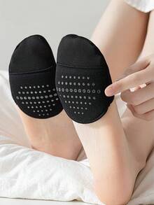 1/2/4/6 Pairs Summer Thin Half-Toe Socks Women's Non-Slip Front Foot Invisible Low-Cut Casual Socks - Multicolor - View 3