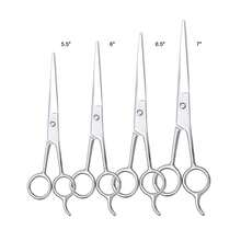 2pcs/1pc Professional Hair Cutting Scissors - Stainless Steel Professional Hair Cutting Scissors - Total Lengths 7/6.5/6/5.5 Inches - Unisex Razor Blade Hair Cutting Scissors - High Quality Hair Cutting Scissors Suitable For Salon And Home Use - Silver - View 20