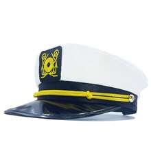 1pc Halloween Party Decoration Captain Hat, Sailor Hat, Anchor Trim Captain Hat, Halloween Party Costume Solid Color Sailor Hat - Multicolor - View 12