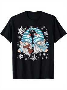 Men T-Shirts - 黑色 - 查看 1