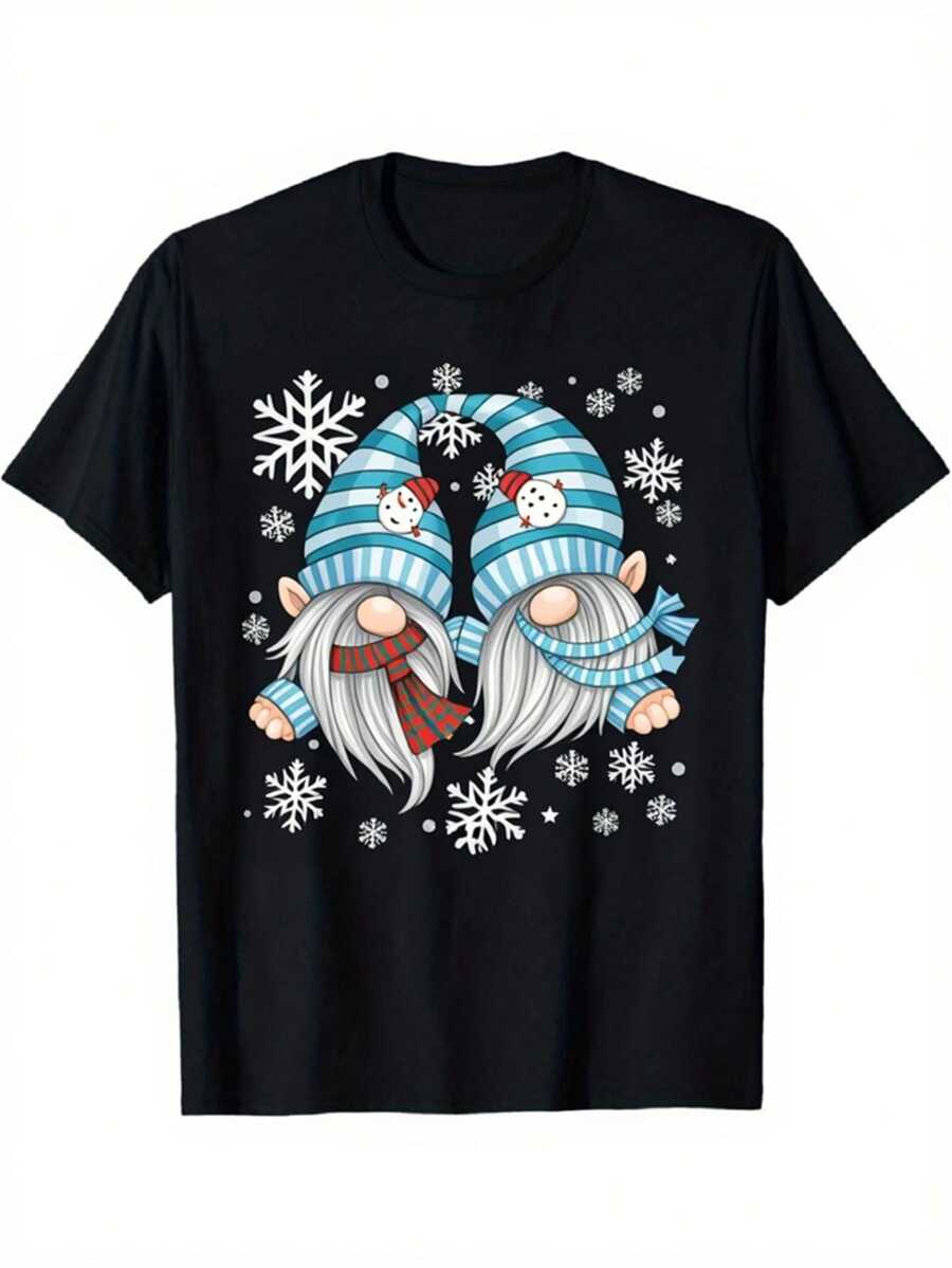 Men T-Shirts - 黑色 - 查看 1