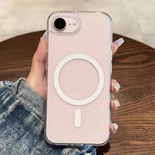 Acrylic Magnetic Wireless Charging Protective Case Compatible With IPhone 17, 17e, 16e, 15, 14, 13, 12, 11, 17 Pro Max And 7/8 Plus - Clear - View 1