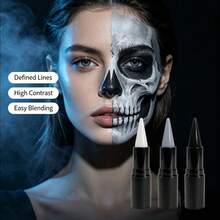 Fit Colors Halloween Colorful Face Paint Lipstick, Stage Cos Makeup Pen, Easy To Apply Body Paint, Suitable For Clown, Cracked And Spider Makeup - MultiWarna - View 8