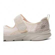Skechers D'LUX Comfort Mary Jane Casual Shoes Velcro Commuter Walking Shoes - White - View 7