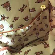 San-X Cute Bear Rilakkumas Large Capacity Fashion Student Backpack Shoulder Bag Gift - Multicolor - View 4