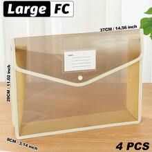 A4/B5/FC Back-To-School Must-Have | Transparent Snap-Button Expanding File Bag,Multi-Color Durable PP Accordion Pocket,Lightweight Waterproof Organizer For Students&Office,Cute Stationery Storage For Campus,Daily Commute, Study Group,Travel - Landscape - View 44