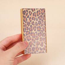 Cabin puff 1pc Vintage Leopard Print Cartoon Graffiti Portable Cigarette Case, Spring Slide Cover Long Storage Box, Personalized Portable Pocket Organizer Small Box, Wonderful Holiday Gift. - One Size Fits All - View 7