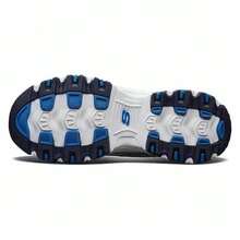 Sepatu Skechers D'Lites Retro Panda, Sepatu Tebal, Sepatu Hak Platform, Sepatu Olahraga dan Kasual - Abu-abu biru - View 6