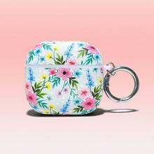 Ditsy Floral Leather Protective Case For AirPodsPro3 Hard PC Shell, With Metal Ring PU Cover Compatible With AirPodsPro2/4 Models - Multicolor - View 18