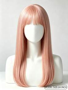 Straight Bangs Hairpiece For Women, Natural Imitation Real Hair Topper, Volumizing And Height-Increasing Seamless Hair Extension Tool - Multicolor - View 3