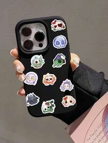 500pcs Vintage Skull Roll Stickers, Cute Japanese Style Creative Cool Stickers, Halloween Party Favors, Suitable For Sketchbook, Notebook, Backpack, Envelope DIY Graffiti Stickers - Multicolor - View 6