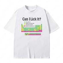 Funny T-Shirt With Periodic Table Design, Gift For Women And Men, Soft Cotton Short-Sleeved T-Shirts With Round Neck, Unisex - Shape - View 1