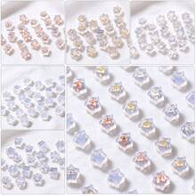4/10pcs Star-Shaped Transparent Silicone Ear Plugs Ear Studs Jewelry Making Supplies - DIY Five-pointed Star Earplugs - View 9