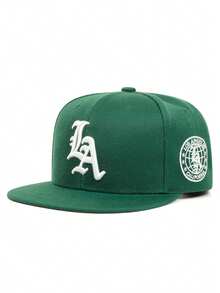 2026 New Fashion Baseball Cap LA Side Embroidery Hip Hop Hat Outdoor Sun Protection Hat Skateboard Hat Daily Commute Decorative Hat Unisex Flat Brim Cap - Side Earth - View 5
