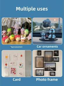 400pcs Transparent Acrylic Removable Double-Sided Nano Adhesive Tape For Figurines And Balloons, Back To School - A - View 1